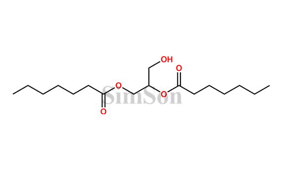 3-hydroxypropane-1,2-diyldiheptanoate