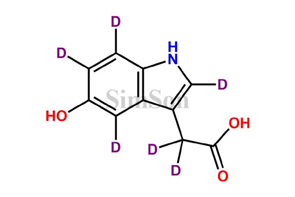 5-Hydroxyindole-2,4,6,7-D4-3-acetic-2,2-D2 Acid